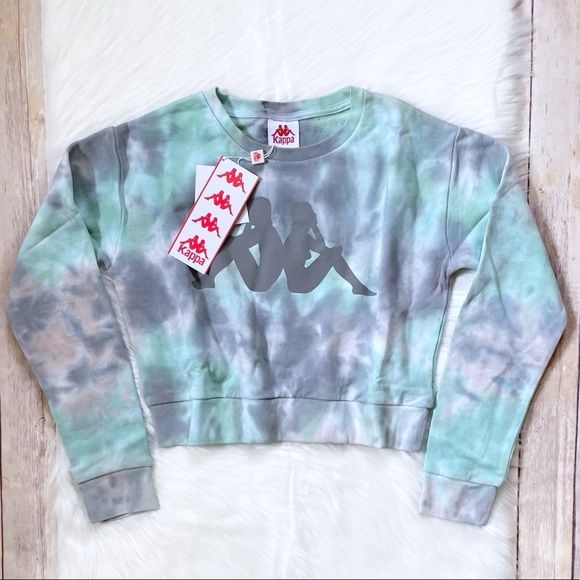 Kappa Active Tie Dye Galz Cropped Sweatshirt - Picture 4 of 7